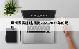 凤岗发展规划/凤岗20212025年的规划