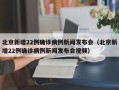 北京新增22例确诊病例新闻发布会（北京新增22例确诊病例新闻发布会视频）