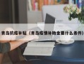 青岛抗疫补贴（青岛疫情补助金要什么条件）