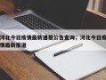 河北今日疫情最新通报公告查询，河北今日疫情最新报道