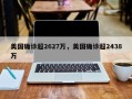 美国确诊超2627万，美国确诊超2438万
