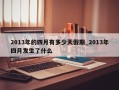 2013年的四月有多少天假期_2013年四月发生了什么