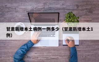 甘肃新增本土病例一例多少（甘肃新增本土1例）